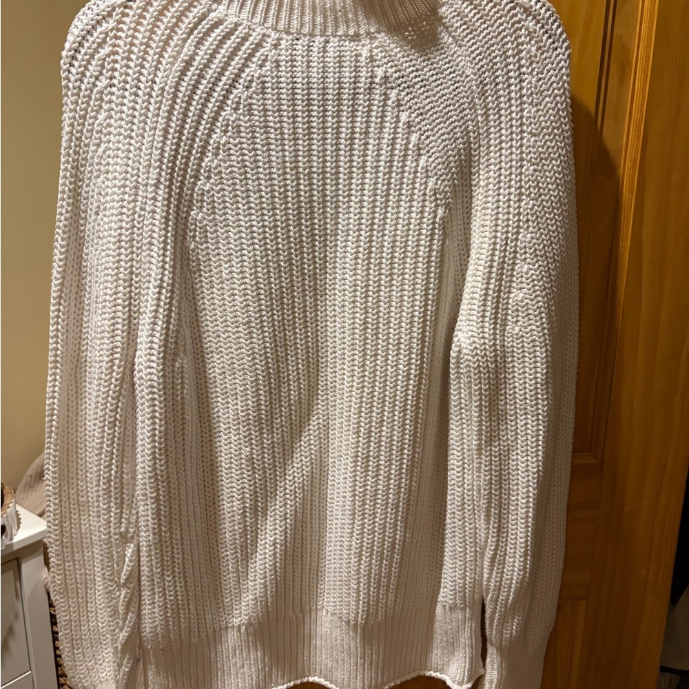 J. Crew Women's Cream Turtleneck Sweater